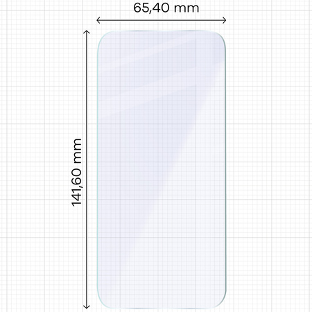 Elastyczne szkło hybrydowe Bizon Glass Mule do iPhone 15 Pro