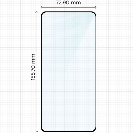 Szkło hartowane Bizon Glass Edge 2 do OnePlus 13R, czarna ramka