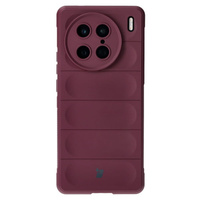 Pancerne etui Bizon Case Tur do Vivo X90 Pro, burgundowe
