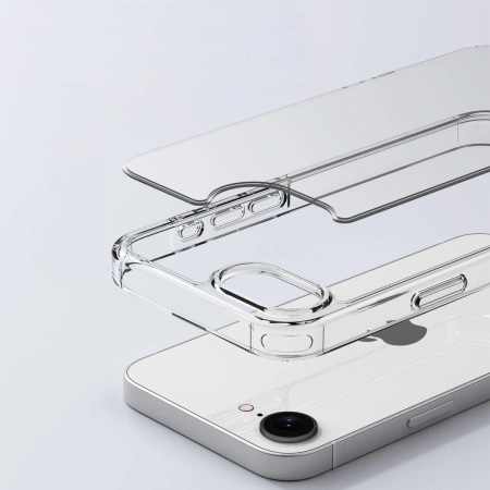 Etui Bizon Case Halo do iPhone 16e, przezroczyste