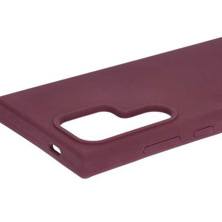 Silikonowe etui Bizon Soft Case do Galaxy S24 Ultra, ciemnofioletowe