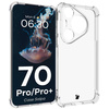 Elastyczne etui Bizon Case Salpa do Huawei Pura 70 Pro / Pro+, przezroczyste