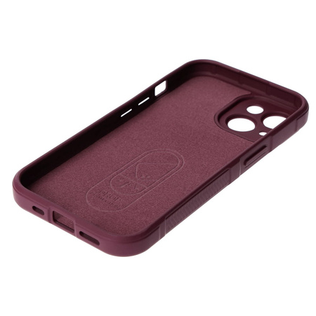 Pancerne etui Bizon Case Tur do iPhone 15, ciemnofioletowe