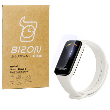 Folia hydrożelowa na ekran Bizon Glass Watch Hydrogel Duo do Redmi Smart Band 2 / Xiaomi Mi Band 8 Active, 2 sztuki