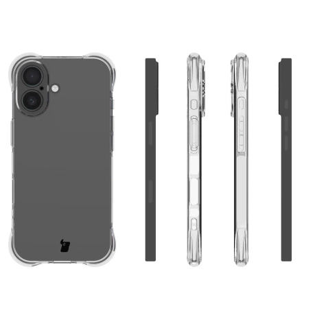 Elastyczne etui Bizon Case Salpa do iPhone 17, przezroczyste