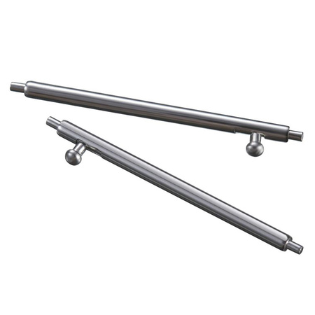 Pasek ze stali nierdzewnej do smartwatcha, Bizon Strap Watch Aura, Quick Release 18 mm, złoty