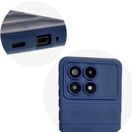 Pancerne etui Bizon Case Tur do Xiaomi Poco F6 Pro, granatowe