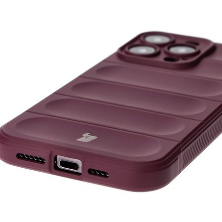 Pancerne etui Bizon Case Tur do iPhone 15 Pro Max, ciemnofioletowe