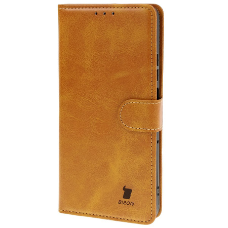 Etui z klapką Bizon Case Pocket do Motorola Moto G75 5G, brązowe