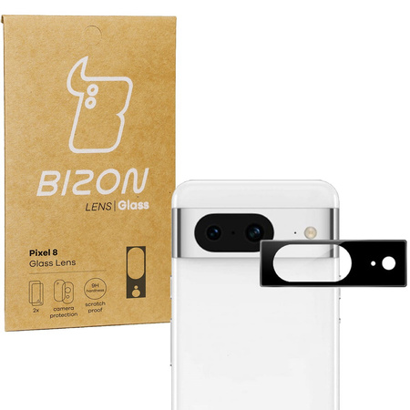Szkło na aparat Bizon Glass Silk Lens do Pixel 8, 2 sztuki