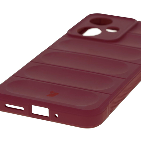 Pancerne etui Bizon Case Tur do Xiaomi Redmi 13C 5G, burgundowe