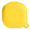 Etui Bizon Case Headphone Silicone do Galaxy Buds Live / Pro / Buds2 / Buds2 Pro / Buds FE, żółte