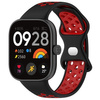 Pasek Bizon Strap Watch Octo do Redmi Watch 4 / Xiaomi Smart Band 9 Pro / 8 Pro, czarno-czerwony