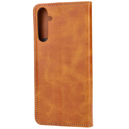 Etui z klapką Bizon Case Pocket Pro do Galaxy A05s, brązowe