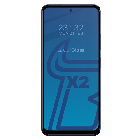 2x Szkło + szybka na aparat Bizon Edge 2 Pack do Poco X5