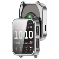 Etui z osłoną ekranu Bizon Case Watch Felipe do Garmin Venu X1, srebrne
