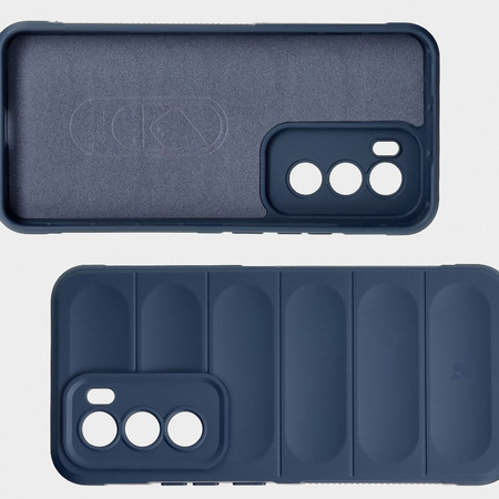 Pancerne etui Bizon Case Tur do Oppo Reno 12 Pro, granatowe