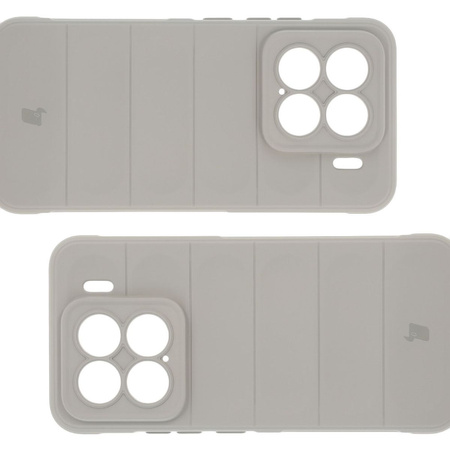 Pancerne etui Bizon Case Tur do Xiaomi 15, jasnoszare