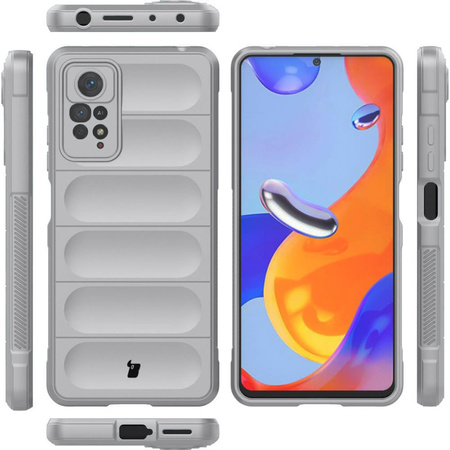 Pancerne etui Bizon Case Tur do Xiaomi Redmi Note 11 Pro / Pro 5G, jasnoszare
