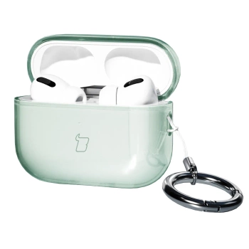 Elastyczne etui z karabińczykiem Bizon Case Headphone Clear do Samsung Galaxy Buds 3/3 Pro przeźroczyste