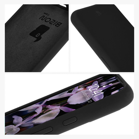 Silikonowe etui Bizon Soft Case do Google Pixel 8a, czarne