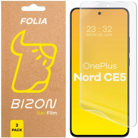 Folia matowa Bizon Glass Film Sun Duo do OnePlus Nord CE5 5G, 2 sztuki