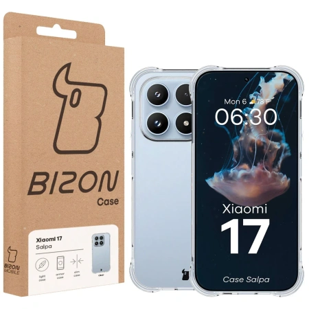 Elastyczne etui Bizon Case Salpa do Xiaomi 17, przezroczyste