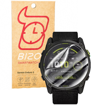 Folia hydrożelowa na ekran Bizon Glass Watch Hydrogel Duo do Garmin Enduro 3, 2 sztuki