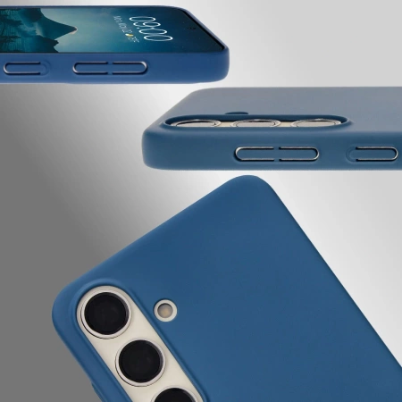 Etui Bizon Case Łupka do Galaxy S24, niebieskie