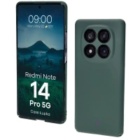 Etui Bizon Case Łupka do Xiaomi Redmi Note 14 Pro 5G, zielone
