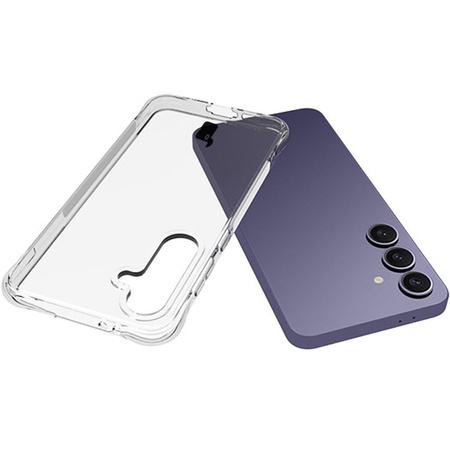 Etui + 2x szkło hartowane + szkiełko na obiektyw Bizon Case Clear Pack do Galaxy S24 FE