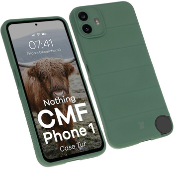 Pancerne etui Bizon Case Tur do Nothing CMF Phone 1, ciemnozielone