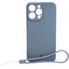 Etui Bizon Case Silicone do iPhone 15 Pro Max, szare