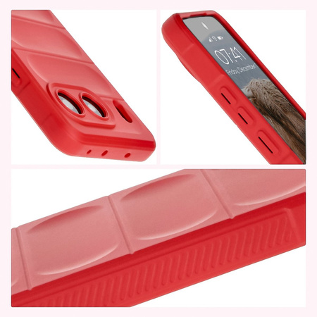 Pancerne etui Bizon Case Tur do OnePlus Nord 4, czerwone