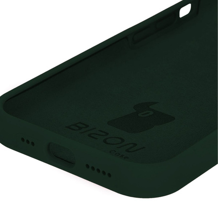 Etui silikonowe Bizon Soft Case do iPhone 15, ciemnozielone