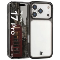 Etui Bizon Case Halo do iPhone 17 Pro, przydymione-czarne