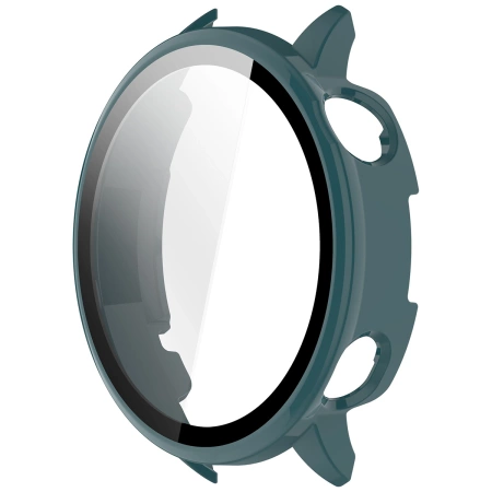 Etui ze szkłem do zegarka Bizon Case+Glass Watch do OnePlus Watch 3 43 mm, zielone