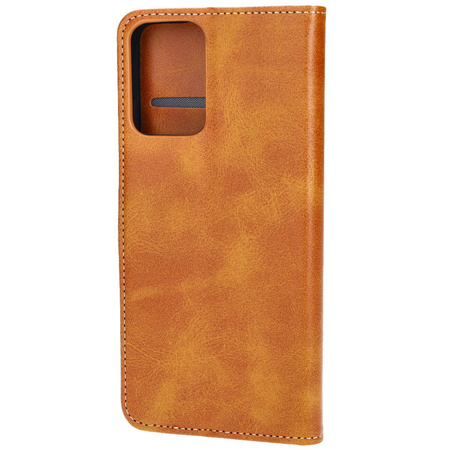 Etui z klapką Bizon Case Pocket do Motorola Moto G34 5G, brązowe