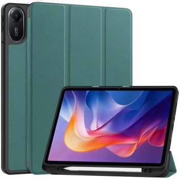 Etui z klapką Bizon Case Tab Lizard do Xiaomi Redmi Pad 2, ciemnozielone