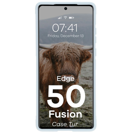 Pancerne etui Bizon Case Tur do Motorola Edge 50 Fusion, jasnoniebieskie