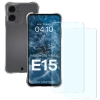 Elastyczne etui + 2x szkło hartowane Bizon Case Clear Pack do Motorola Moto E15