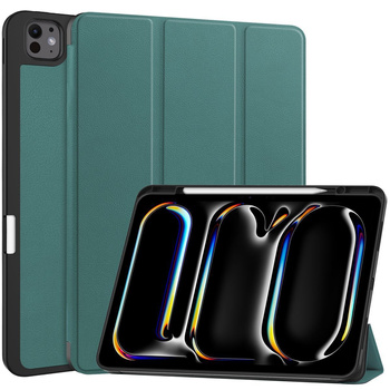 Etui Bizon Case Tab Lizard do iPad Pro 13" 7 gen. 2024, ciemnozielone