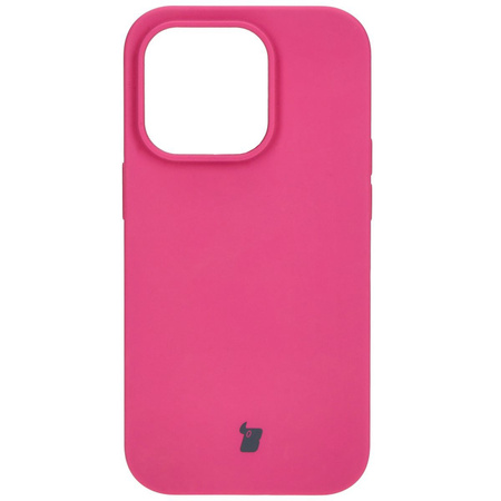 Etui silikonowe do iPhone 15 Pro Bizon Soft Case, fuksja