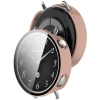 Etui ze szkłem do zegarka Bizon Case+Glass Watch do Xiaomi Watch S4 41 mm, różowe