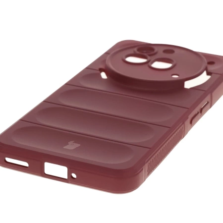 Pancerne etui Bizon Case Tur do Nothing Phone (3a) Pro, burgundowe