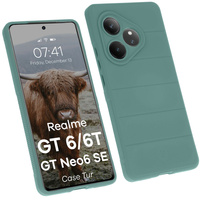 Pancerne etui Bizon Case Tur do Realme GT 6 / GT 6T / GT Neo6 SE, ciemnozielone