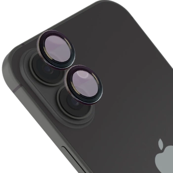 Szkło na aparat z aplikatorem Bizon Glass Snap Lens do iPhone 17, 1 zestaw, czarna ramka