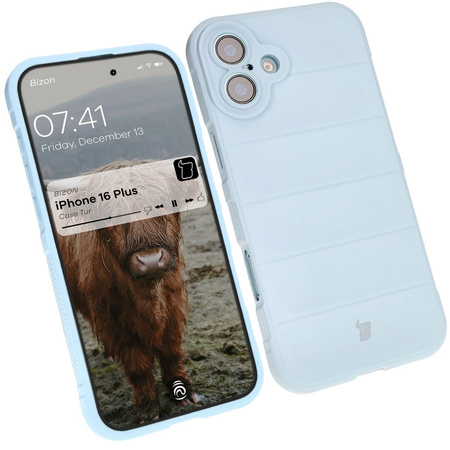 Pancerne etui Bizon Case Tur do iPhone 16 Plus, jasnoniebieskie