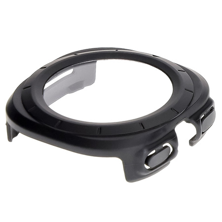 Etui ze szkłem do zegarka Bizon Case Watch Adamo do Galaxy Watch Ultra 2 / 1, matowo czarne