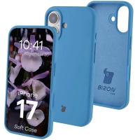 Silikonowe etui Bizon Soft Case do iPhone 17, niebieskie